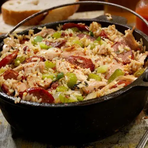 Chicken & chorizo jambalaya